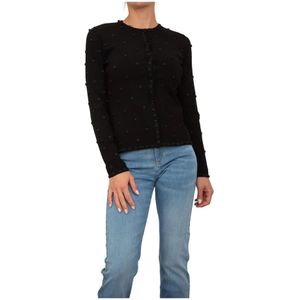 Blugirl, Dames, Truien, Zwart, Maat: S Viscose,