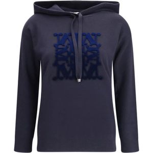 Max Mara, Dames, Sweatshirts & Hoodies, Zwart, Maat: XS Wol,