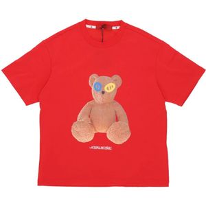 Acupuncture, Heren, Tops, Rood, Maat: S Katoen,