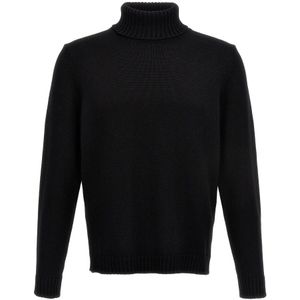 Zanone, Heren, Truien, Zwart, Maat: M Wol,