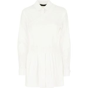 Juun.J, Dames, Blouses & Shirts, Wit, Maat: S