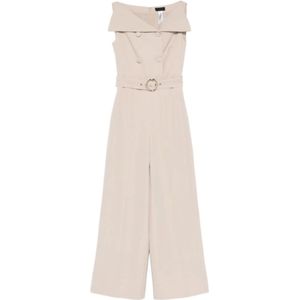 Liu Jo, Dames, Jumpsuits & Playsuits, Beige, Maat: XS Poliester,