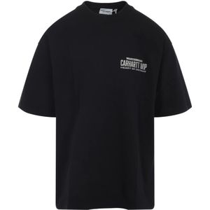 Carhartt Wip, Heren, Tops, Zwart, Maat: S Katoen,