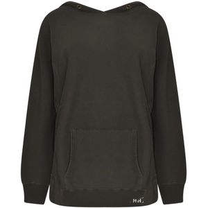 Maison Margiela, Dames, Sweatshirts & Hoodies, Zwart, Maat: S