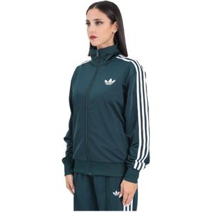 adidas Originals - Sweatshirt - Groen - Stand-Up Collar - Dames