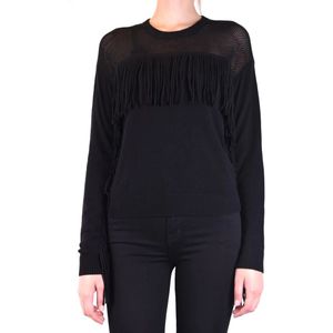 Pinko, Dames, Truien, Zwart, Maat: L Katoen,