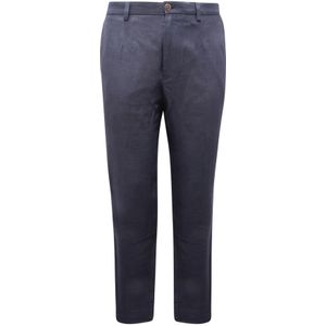 Dolce & Gabbana, Heren, Broeken, Blauw, Maat: XL Linnen,