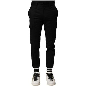 Dolce & Gabbana, Heren, Broeken, Zwart, Maat: XS