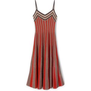 Motivi, Dames, Jurken, Rood, Maat: M Viscose,