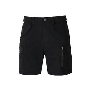 Parajumpers Zwarte Cargo Bermuda Shorts , Black , Heren , Maat: S