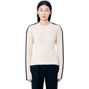 Sportmax, Dames, Truien, Beige, Maat: XS Katoen,