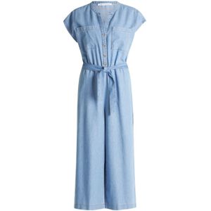 Betty & Co - Jumpsuit - Blauw - Dames - Met Opgestikte Zakken