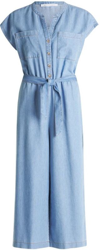 Betty & Co - Jumpsuit - Blauw - Dames - Met Opgestikte Zakken