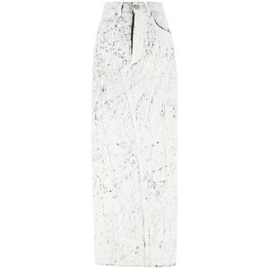 MM6 Maison Margiela, Dames, Rokken, Wit, Maat: 3XS