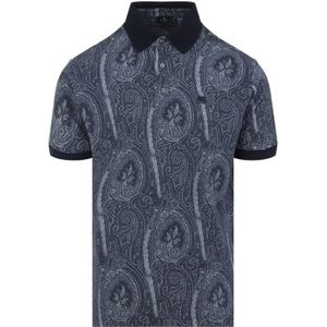 Etro, Heren, Tops, Blauw, Maat: M Katoen,
