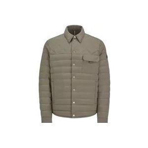 Moncler Groene Dons Shacket Jas , Green , Heren , Maat: XL