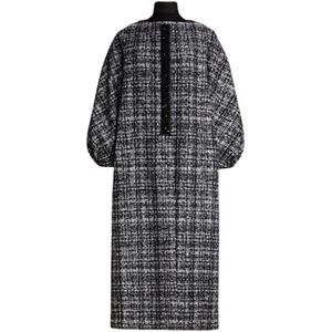 Max Mara, Dames, Mantels, Grijs, Maat: XS Tweed,