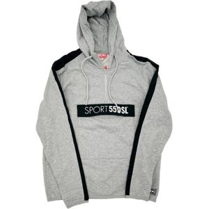 Diesel, Heren, Sweatshirts & Hoodies, Grijs, Maat: L Katoen,