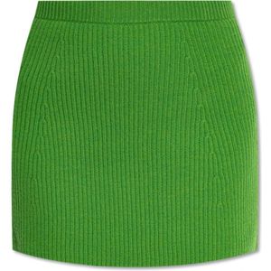 Sportmax, Dames, Rokken, Groen, Maat: S Wol,