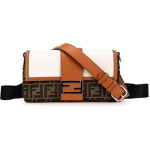 Fendi Vintage, Dames, Pre-owned, Bruin, Maat: ONE Size Leer,