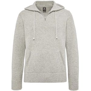 Boggi Milano - Cashmere Half-Zip Hoodie - Grijs