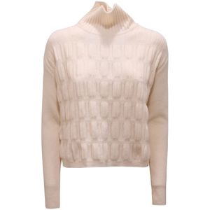 Herno, Dames, Truien, Beige, Maat: XS Wol,