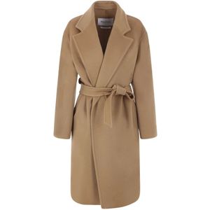 Max Mara, Dames, Mantels, Bruin, Maat: M Kasjmier,