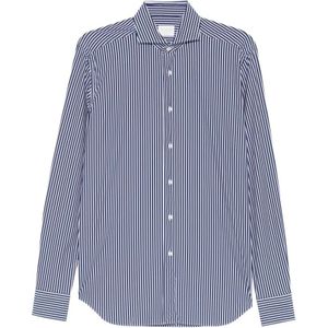 Xacus, Heren, Overhemden, Blauw, Maat: L Polyamide,