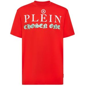 Philipp Plein, Heren, Tops, Rood, Maat: XL Katoen,