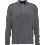 Carlo Colucci - Poloshirt met Lange Mouwen - Grijs - Katoen