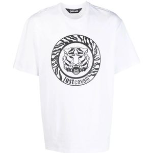 Just Cavalli, Heren, Tops, Wit, Maat: L