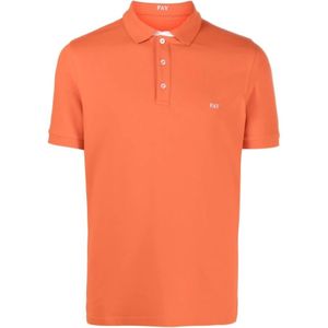 Fay, Heren, Tops, Oranje, Maat: L