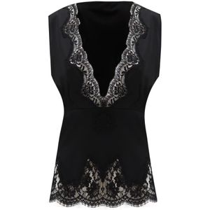 Ermanno Scervino, Dames, Tops, Zwart, Maat: XS