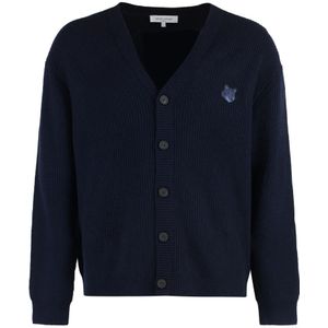 Maison Kitsuné, Heren, Truien, Blauw, Maat: XL Wol,
