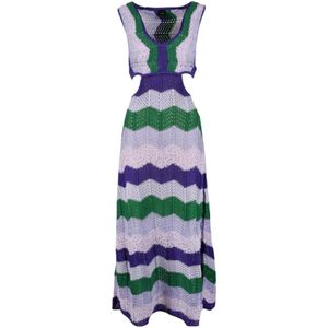 Pinko, Dames, Jurken, Veelkleurig, Maat: S Polyamide,