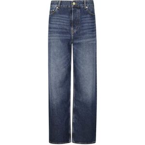 Ganni, Dames, Jeans, Blauw, Maat: W27 Denim,