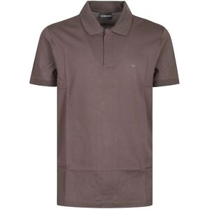 Emporio Armani, Heren, Tops, Bruin, Maat: XL Katoen,