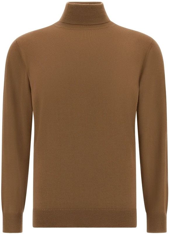 Boggi Milano - Trui - Bruin - Knitwear - Lange Mouw