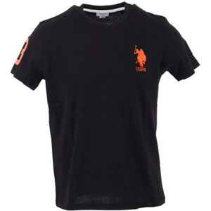 U.s. Polo Assn., Heren, Tops, Zwart, Maat: L Katoen,