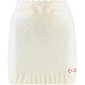 Chloé, Dames, Rokken, Wit, Maat: L Wol,