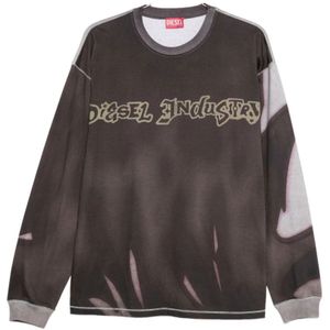 Diesel, Heren, Tops, Bruin, Maat: M