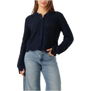 Y.A.S - Yassava - Gebreid Vest - Donkerblauw