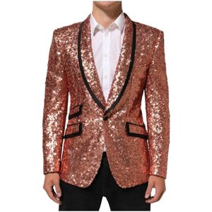 Dolce & Gabbana, Heren, Jassen, Roze, Maat: 3XL Zijde,