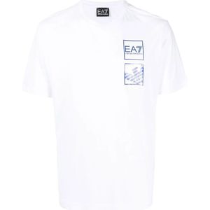 Emporio Armani Ea7, Heren, Tops, Wit, Maat: 3XL
