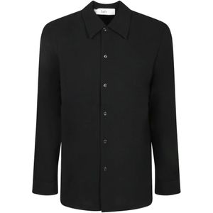 Séfr, Heren, Overhemden, Zwart, Maat: XS Wol,