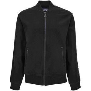 Versace Jeans Couture, Heren, Sweatshirts & Hoodies, Zwart, Maat: XS