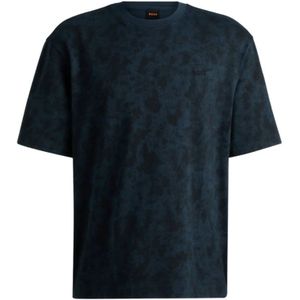 Hugo, Heren, Tops, Blauw, Maat: S Katoen,