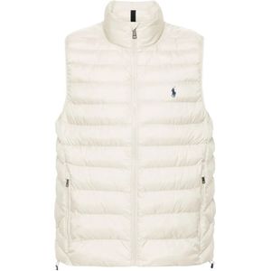 Polo Ralph Lauren, Heren, Jassen, Wit, Maat: M Poliester,