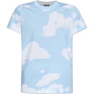 Moschino, Dames, Tops, Blauw, Maat: XS Katoen,