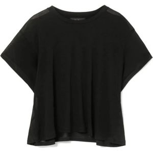 Dondup, Dames, Tops, Zwart, Maat: S Katoen,